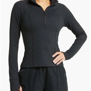 Beyond Yoga Heather Rib Take a Hike Zip Pullover xs